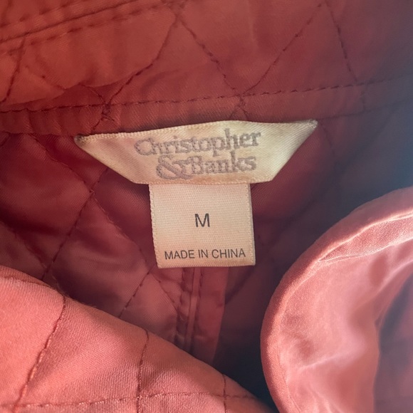 Christopher & Banks, Medium, zip up blazer jacket - Picture 4 of 5
